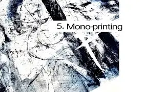 Monoprinting with oil paint TIRELS 5