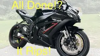 Восстановление разбитого Kawasaki ZX10R. Эпизод 6: установка обтекателей и фар. Мотоцикл 2020 года, разбился.