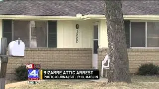 Man Hides in Neighbors Attic from Police