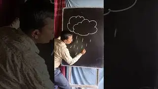 Easy Rain Cloud drawing #art#raincloud#drawing#shorts#youtubeshorts#trending#kids
