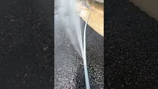 Hose under pressure, about to burst #pressurewashing #water