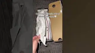 Unboxing my white converse #converse #shoeunboxing #shoes #shoeaddict