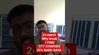 Nifty STT Increased by 25% on March 24 | Impact on Stock Market and Options Trading