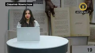 Creative Nonfiction Lecture 27th