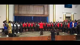 AWAKE AFRICA CONCERT LIVE MASS CHOIR PERFORMING TRADITIONAL AFRICAN TUNE FROM WESTERN KENYA