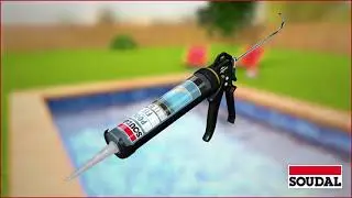 Mastic-colle hybride polym&egrave;re POOL FIX par SOUDAL