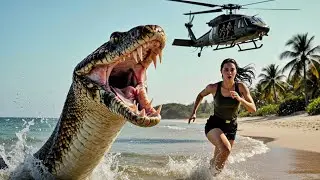 Girl Trapped on Island as Giant Anaconda Attacks | Unreal Escape 