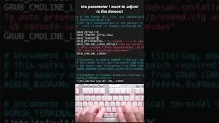 edit grub in Debian Ubuntu #linux