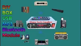 DIY BOX USB MP3 Bluetooth Module | Connect all AUX INPUT Music Players