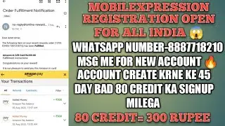 MOBILEXPRESSION NEW ACCOUNT REGISTRATION OPEN 😱 CREATE ACCOUNTS AND EARN 300+300+300 UNLIMITED CASH🔥