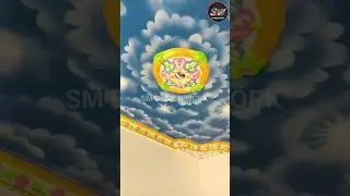 Paris beat paint designs #wall painting designs for Home #ceilingdesign #shorts #shortvideo #designs