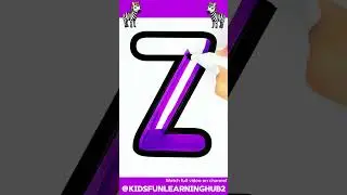 Satisfying coloring Letter Z,which will be NEXT?🤔#shorts#viral#trending#art#explore#fun#asmr#kids