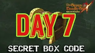 Seven Deadly Sins jp secret box code day 7