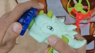 Unboxing ASMR - Dino Gyro UFO Gun 🔫