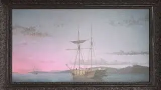 Framed Coastal Painting &ndash; Fitz Henry Lane&rsquo;s Schooners + Ambient Piano (8H, 4K)