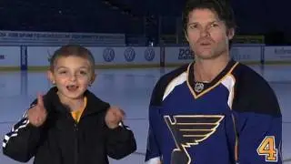 DEAF Inc.'s Deaf Awareness Night at St. Louis Blues: Jason Arnott and Harrison