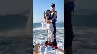 flyboard watersport girls #viral #trending #flyboarding #skating #watersports