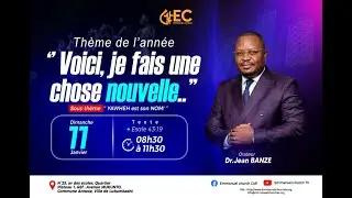 Culte dominical du  11/01/2026.  Thème : Je fais une chose nouvelle !