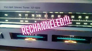 Technics ST-S22 FM/AM Stereo Tuner || RECHANNELED 89.1-103.5MHz
