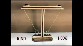 Instructions to build Wooden RING and HOOK game