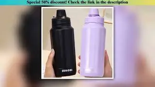 Exclusive 1000ML Cup Large Capacity Vacuum Cup Thermos Bottle Purple Black Red Stainless Steel Insul