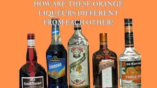 Types of Orange Flavored Liqueurs:  Orange Curacao, Triple Sec, Grand Marnier, and Cointreau.