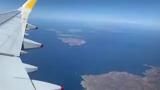 Santorini to London Thomas Cook Airlines Flight MT1095 Airbus A321 G-TCVB (JTR) to (LGW)