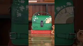 China style hand-painted leather bag#Handmade #Leather #handmadebag #customize #worldwideshipping