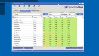 How to export and save keyword data - Keyword Atlas Software