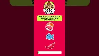 Guess Sushi by Emojis 🍣🥢 #foodietrivia #sushi  #foodguessinggame