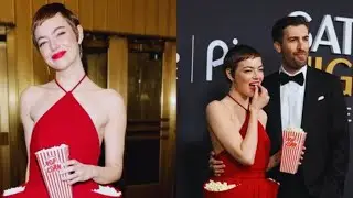 Emma Stone's 'Popcorn Outfit': When High Fashion Meets Hilarious Functionality! 😂🍿