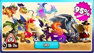 Dragon City - Happy Hour 95% OFF + Dues Fighting Battle [Exclusive Times]