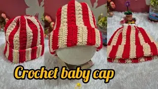 Beautiful crochet baby cap tutorial || very easy to pattern step by step tutorial || crochet cap 