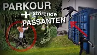 PARKOUR mit ST&Ouml;RENDEN PASSANTEN!? (freerun vlog 16)