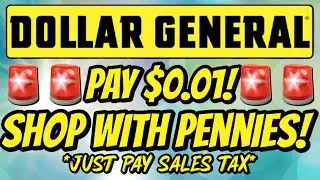 ‼️$0.00‼️$0.01‼️PAY WITH PENNIES‼️FREEBIES‼️$0.50 FOOD‼️PENNY SHOPPING SUNDAY‼️ #dollargeneral 