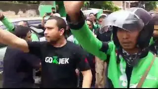 Ojek Online Ribut di Jalan Sholeh Iskandar Kota Bogor