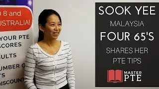 PTE Tips and Master PTE Review: Sook Yee, Four 65's