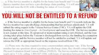 Your VA loan will be ineligible for a funding fee refund if...-VA Circular 26-22-12