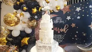 BABY SHOWER CAKE DESIGN TWINKLE TWINKLE LITTLE STAR, BY TONI MALLONI DESIGN & ART DESSERT LABORATORY