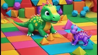 Ops! Dino Derrubou a Caixa de Formas | Can&ccedil;&atilde;o Infantil | M&uacute;sica Para Crian&ccedil;as | Baby Songs