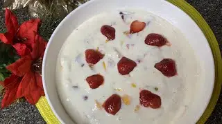 Quick And Easy Sour Cream Fruit Dessert Recipe ||