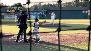 Cowlitz's Hayden Thompson throws a strike in a game against Walla Walla