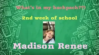 What&rsquo;s in my backpack!? (at school) ||Madison Renee||
