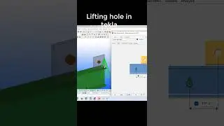 How to create lifting hole in tekla structure || TeklaBD || Engr Maidul