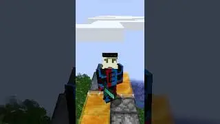 I Traveled 12,000 Blocks On A Flying Machine.. | Day 2 #shorts #minecraft