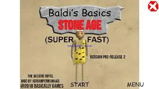 baldi eyes is red baldi's basics MOD: baldi's basics stone age super fast