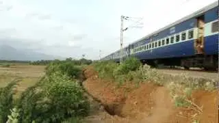 Brutal Royapuram WAP4 blazes away with before time running Island Express !