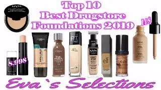 🙀Top 10 Best Drugstore Foundations you should BUY in 2019😍💫