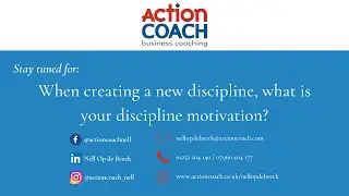 When creating a new discipline, what is your discipline motivation?