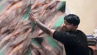 Sticker Wallpaper Installation | PVC Wallpaper for Home Use #pvcwall 